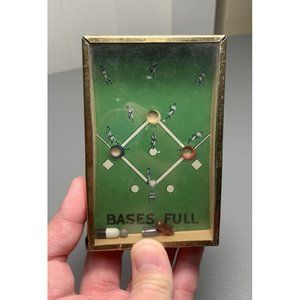 Vintage Bases Full Handheld Sports Baseball Diamond Puzzle Game 4" x 2.5" AS IS